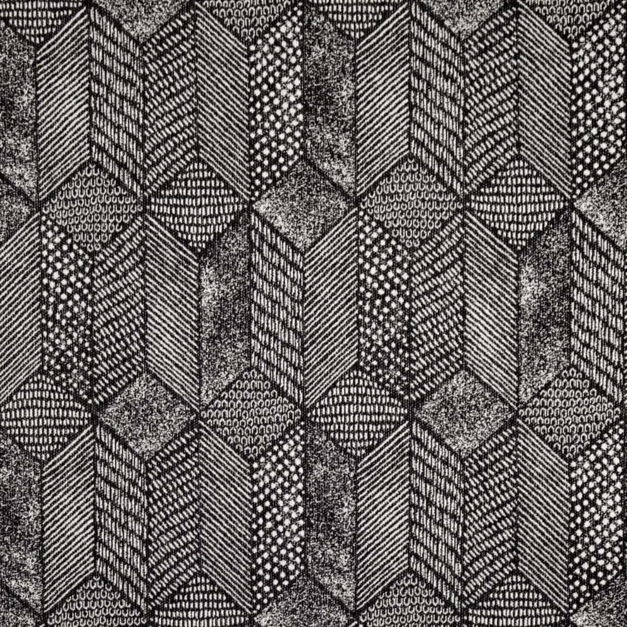 Upholstery Fabric - Black Abstract & Geometric,Global Upholstery Fabric 54 Inches"
